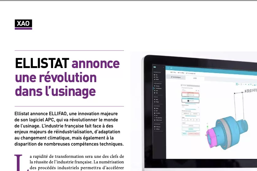 ELLISTAT annonce une révolution dans l’usinage - Trametal 226 9/24